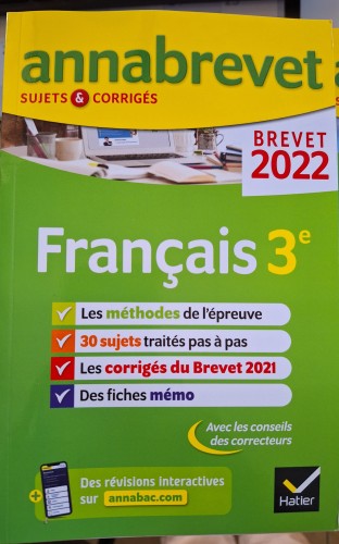 Annabrevet Francais 3e