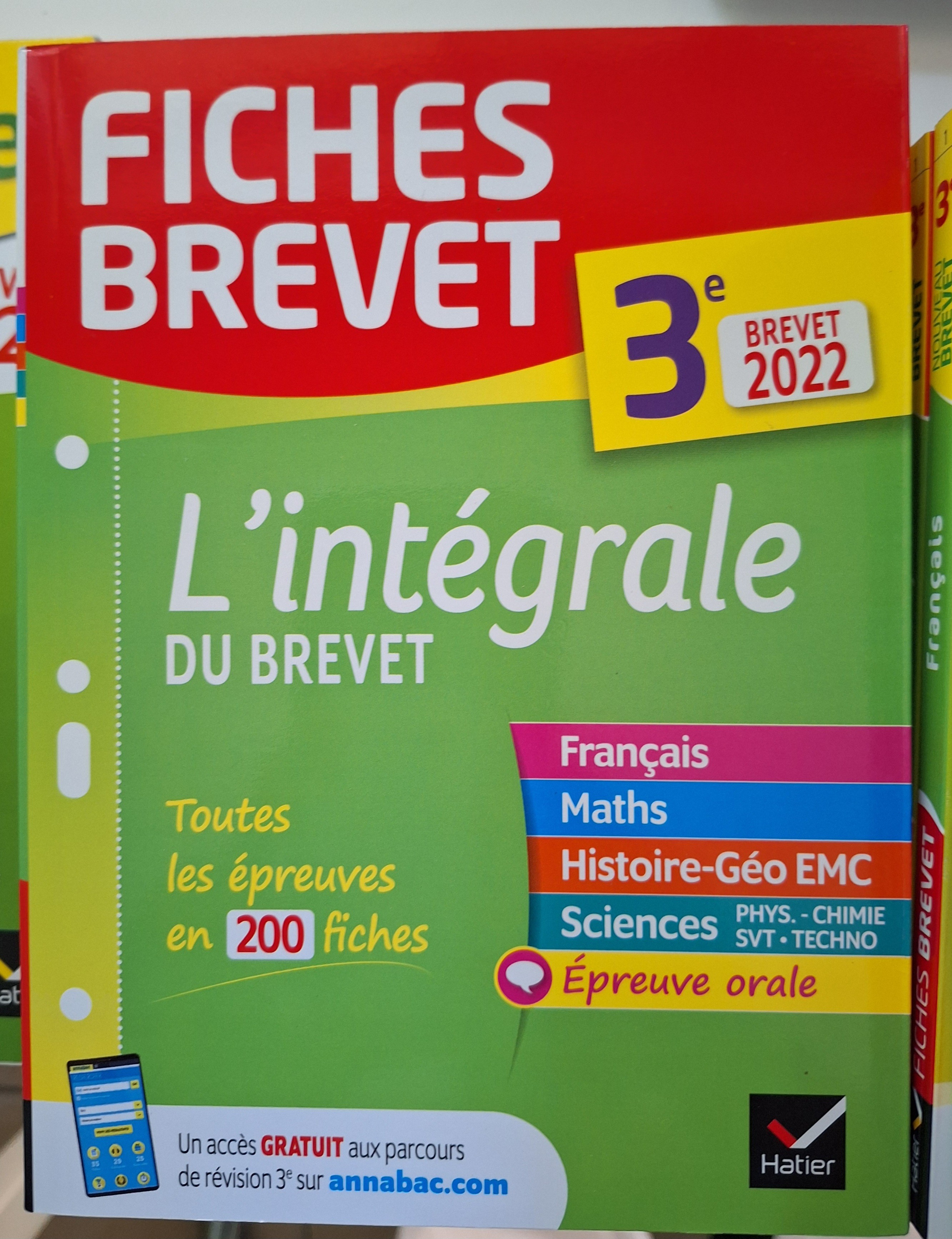Fiches Brevet l integrale - 3e